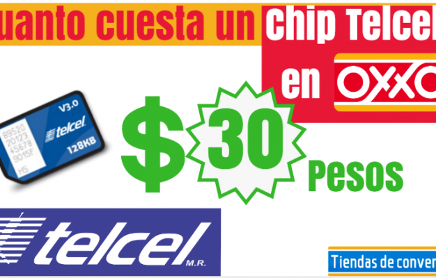 Cuanto cuesta un Chip Telcel en oxxo